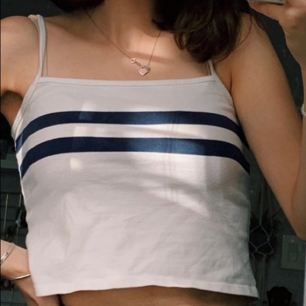 Brandy Melville Striped crop top